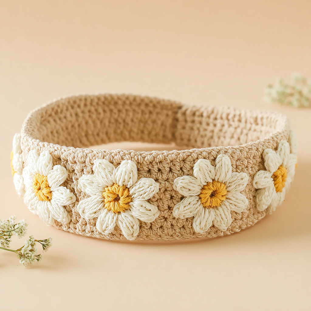 Bandeau Marguerite - Fait Main